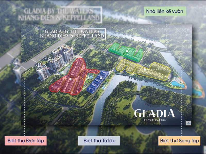 Mặt bằng dự án Gladia